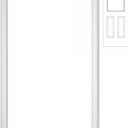 Pushglossy 20'' x 36'' Entry Door Frame Insert Only Replacement Kit (Glass Not Included) 1 Lite Exterior Front Door Window Frame Grille Inserts Replacement Kit for Home Improvement