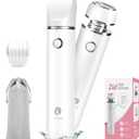 Cayzor Bikini Trimmer and Shaver Kit for Women - 2-in-1 Wet/Dry Electric Body Hair Trimmer Facial Hair Removal Cordless Waterproof Bikini Shaver Razor for Face Lip Chin Pubic Underarm Legs (White)