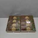 24 Pcs Velvet Christmas Balls Flocked Christmas Tree Hanging Ornaments Shatterproof Hanging Balls Decorations for Xmas Tree Family Holiday Party Home Decor (Brown, Green, Beige, 6 cm)