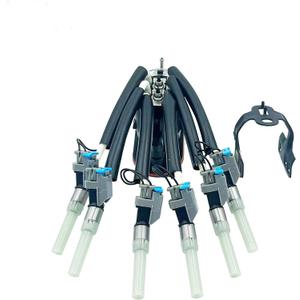 Fuel Injector 4.3L v6 vortec Spider fuel Injectors 6 Cylinder fit for Chevy Express Silverado P30 K1500 GMC Savana Jimmy Chevrolet Oldsmobile Bravada Isuzu V6 w/Bracket, OE 12568332 FJ503