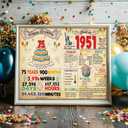 2 x FANCYLUCKY Big 75th Birthday Card for Women Men, Happy 75 Year Old Birthday Gifts for Mom Dad, Vintage 75 Bday Decorations for Grandma Grandpa