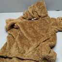 Fuzzy Dog Sweaters for Large Dogs Pet Hoodie Clothes Warm Soft Pet Coats Hooded Sweatshirt Dog Sweaters for Extra Large Dogs(Coffee-XXL)