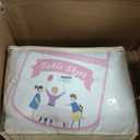 6pk Ivory Spandex Tablecloth for 8 Foot Rectangle Tables, Stretch Table Cloths 8ft Fitted Tablecover Desk Skirt for Parties Weddings Birthday Banquet Baby Shower