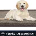 PURRUGS Dirt Trapping Door Mat 24" x 70", Non-Slip Washable Entry Mat, Dog Doormat, Front Door Mat, Super Absorbent Entrance Mat for Muddy Shoes & Paws, Beige & Grayish Brown