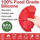 2 pieces Silicone Air Fryer Muffin Pan Egg Bite Mold for Oven Baking,Mini Muffin Tins Cups Cake Tray for Air Fryer Liners Basket Instant Pot Accessories Baking Muffin Cakes Pancake Quiche (Flower: 2 pcs)