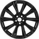 New Single 18 Inch 18x8 Inch 18" Replacement Aluminum Alloy Wheel Rims Fit for 2019 2020 2021 2022 Toyota Corolla Nightshade, ALY75236U45N, Direct Fit Replacement OEM Wheel, Gloss Black