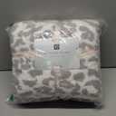 MH MYLUNE HOME Ultra Soft Leopard Throw Blanket (50x60 Inches) Microfiber Blanket Plush Warm Reversible Cheetah Blanket Snow Leopard Pattern Throw for Couch Bed Sofa - White Gray, 50"x60"