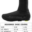 ROCKBROS Cycling Shoe Covers Winter Shoes Cover Warmer Water Resistant Thermal Bike Shoes Cover Windproof Bicycle Overshoes Shoescover for Men Women