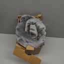 Bedsure GentleSoft Sherpa Fleece Throw Blanket for Couch, Non-Heated, Thick & Warm Cozy Blanket for Winter, Soft Fuzzy Plush Throw Gifts for Women and Men, Grey, 50x60 Inches