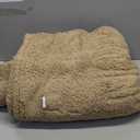 Heated Blanket Electric Blanket Throw - Fast Heating Blanket Throw Double Sided Sherpa Ultra Soft Cozy with 10 Heating Levels & 2-10 Hours Auto Off, Mashine Washable, 50 x 60 Inches, Camel