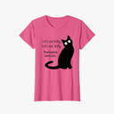 Funny Lets Eat Kitty Punctuation Saves Cats Cat Lover T-Shirt S
