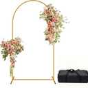 Wedding Arch Backdrop Stand for Parties,Metal Arch Backdrop Stand with Storage Bag for Wedding Ceremony Birthday Party Bridal Baby Shower Photo Booth Garden Floral Balloon Arches Decoration(7.2FT)