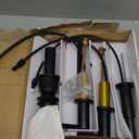 Delta Nicoli Matte Black Bathroom Faucet 3 Hole, 8 Inch Widespread Bathroom Sink Faucet for Vanity, Push-Pop Drain Assembly, Matte Black 35849LF-BL