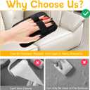 3 x 2 Pcs Static Pet Hair Removal Gloves, Reusable Electrostatic Pet Cat Dog Hair Remover Grooming Gloves Brush Tool for Couch, Furniture, Carpet, Car Seat