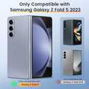 VEGO for Samsung Z Fold 5 Case, with Slide Camera Cover & Screen Protector Built-in 360 Magnetic Kickstand Drop Protection Case for Samsung Galaxy Z Fold 5 5G 2023 - Black