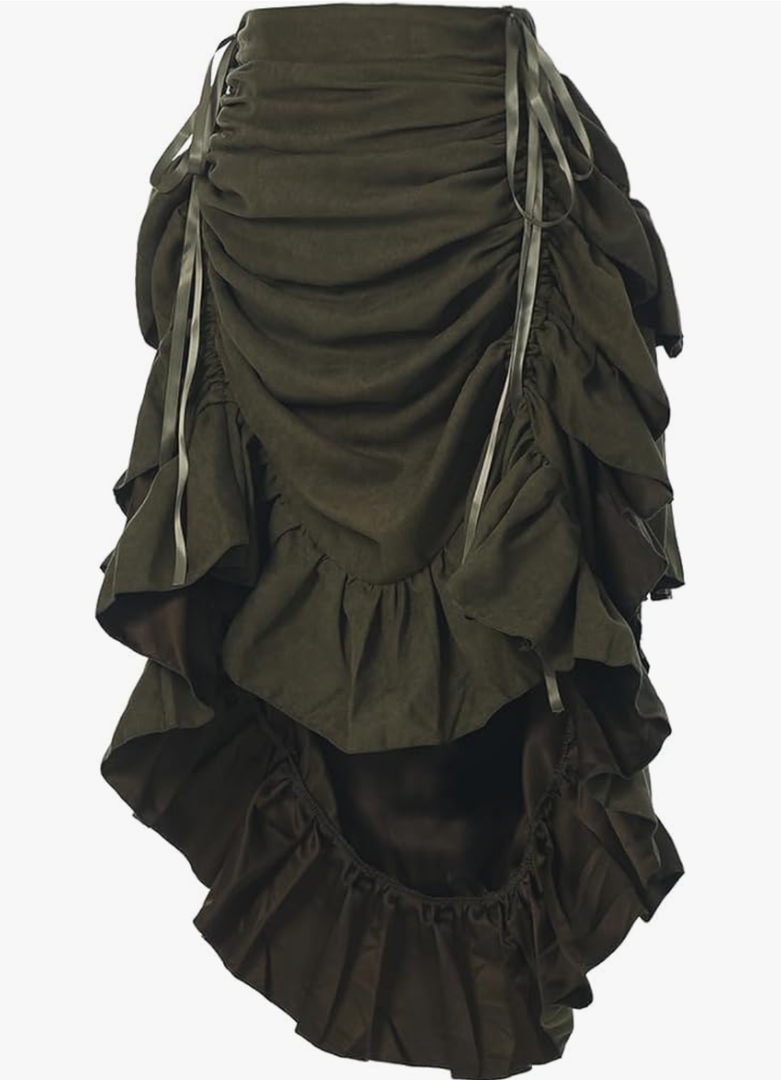 GRACEART Women's Victorian Steampunk Skirt Pirate Costume Burlesque ,Size S