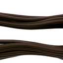 GE Power Gear 8 Ft Lamp Cord, Polarized Molded Plug, 2-Prong, DIY Repair/Replacement, UL Listed, Brown, 54616