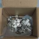 Furniware 4 Pack Frameless Inset Soft Close Cabinet Hinges, Speed Control 4D Adjustment Self Close European Hinges, Stainless Steel Kitchen Cabinets Hinges Clip-On, 45~110 Open Angle