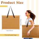 Engrowtic 5 Pcs Art Portfolio Bag 17 x 22 Inch Paper Portfolio Folder with Handle Poster Storage Bag for Artwork Portfolio Art Organizers and Storage Art Supply Bag for Poster Bulletin Boards Painting
