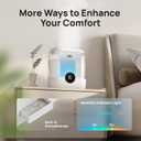 DREO Humidifiers for Bedroom, 6L Easy to Fill & Clean, 60H Runtime for Large room, 28 dB Quiet Cool Mist Air Humidifier for Plant, Baby Nursery, Home, Indoor, Night Light, Precise Humidity Control