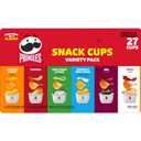 Pringles Potato Crisps Chips, Lunch Snacks, Snack Cups, Variety Pack, 19.5oz Box (27 Cups) (EXP 04/28/26)