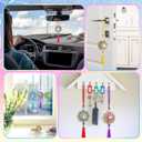 JenPen 12 Pcs Diamond Painting Car Ornaments Diamond Art Ornament for Car Double Sided Painting Hanging Ornament Crystal Gem Garden Decoration Paint DIY Kit (Classic Mandala)