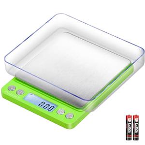 Fuzion Digital Scale .01 Gram Accuracy, 500g Mini Food Scales for Small Jewelry, Gold, Herb, Spice - Weight Gram and Oz