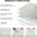 STICKGOO Peel and Stick Backsplash, PVC Wall Tiles Stick on Backsplash for Kitchen(1 Sheet, Beige with Metal Gold)