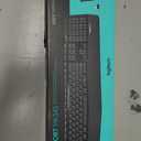 Logitech MK345 Wireless Keyboard and Mouse Combo with Palm Rest, 2.4 GHz USB Receiver, Compatible with PC, Laptop, Black