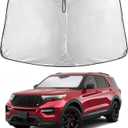 EcoNour Windshield Sunshade Compatible for Ford Explorer 2020-2024 2025 2026, Sun Visor for Front Windshield & Window Sun Shade Cover, UV Heat Blocker & Protector, Car Accessories