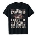 Funny Carpentry Design For Carpenter Men Women Woodworking T-Shirt XL