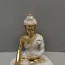 Buddha Statue for Home Decor Gold 10.2IN-Buddha Statues for Zen Decor - Buddha Statue for Spiritual-Buddha Decor for Living Room-Buda  Indoor Buddha Gift for Relaxation, Meditation or Shrine (4.72" * 8.26" *10.2")