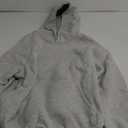 Trendy Queen Womens Oversized Hoodies Fleece Sweatshirts Sweaters Spring Outfits 2025 Pullover Fall Winter Clothes (Small, Grey)