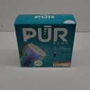 PUR Plus 7-Cup Water Filter Pitcher for Fridge, Cleaner, Great-tasting Water, Dishwasher Safe, Powerful Filtration, Change Light Indicator, LockFit Cap Design, White