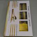N9R 300PCS Gold Plastic Silverware, Heavy Duty Gold Plastic Cutlery Set Disposable Flatware Dinnerware, 100 Forks, 100 Spoons, 100 Knives, Perfect for Party, Weeding and Daily Use (Gold-300Pack)
