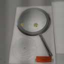 DEIOVWXS Makeup Mirror, 3000mAh Rechargeable Double-Sided Magnifying Vanity Mirror with 3 Colors, 1X/10X, 360 Rotation, Adjustable Brightness, Gifts for Mom, Women,Wife, Girls, Dorm Room Essential (Chrome)