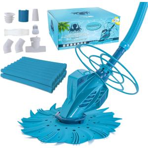 U.S. Pool Supply Octopus Suction Pool Cleaner, Inground Automatic Pool Vacuum Cleaner with Hose - Swimming Sweeper Vac Cleaning Suction-Side Cleaners - Auto Creepy Sweeps Removes Debris, Leaves Cleans