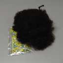 Boymia Afro Puff Ponytail for Black Women - Natural Black 6 Inch 100% Human Hair Puff Hair Extensions Clip On Kinky Curly Ponytail Bun Durable Natural Soft and Smooth Hairpiece (6 Inch 1 Pcs, #1B Natural Black)