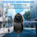 Mini Body Camera 1080P, 512G Thumb Vlogging Cam Hands-Free Recording, Action Camera with 360 Rotate Clip&Magnetic Clip, Wearable Video Recorder for Traveling/Motorcycle(SD Card Not Included) Black