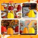 Geelin 24 Pcs 7.87 Inch DIY Fall 3D Pumpkin Wood Crafts to Paint Thanksgiving Large Unfinished Wooden Pumpkin Cutouts Autumn Harvest Slices Ornaments for Painting Decor(Classic Style)