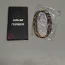 5.5 Inch House Numbers & Letters, Highly Visible Cast Iron Metal Home Address Number for Street Office Mailbox, Antique Brass (Number 0)