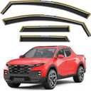 in-Channel Window Rain Guards Fit for Hyundai Santa Cruz 2022 2023 2024 2025 2026, Extra Durable Window Visors Window Deflectors Vent Visors Vent Shades Car Accessories-4 pcs
