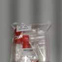 Geiserailie 6 Pieces Plastic Salt and Pepper Shakers with Lid 3.5 oz Clear Spice Seasoning Bottle Containers Moisture Proof Dispenser for Storage Salt Sugar Spice Herbs and Powders(Red)