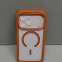 Miracase for iPhone 17 Pro Max Case 6.9" Full-Body Phone Case with Built-in Glass Screen Protector& Full Camera Protector,[Magnetic with MagSafe] Drop Proof 17 ProMax Cover, Orange