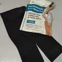 KEMFORD Compression Lymphedema Arm Sleeves for Women 15-20 mmHg, Silicone Grip, 1 Pair, Black, XL Medical Full Arm Support for Swelling, Circulation & Edema (Black, XL)