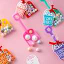 JOYIN 28 PCS Plastic Toy Shovels with I DIG YOU Cards, 28 Candy Bags with Ribbon for Valentine's Party Favors Supplies, Valentine's Toys, Classroom Exchange Prizes Valentines Gifts