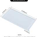 Lovdeco Ice Blue Glass Subway Tile, Light Blue Glass for Bathroom Kitchen Shower Backsplash Wall, 3 x 6 Inches, 4 Sq.Ft.