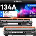134A W1340A Black Toner Cartridge Set 2-Pack High Yield with Chip Replacement for HP 134A W1340A 134X W1340X Toner Cartridge Compatible with HP Laserjet M209dw MFP M234dw M234sdw M234sdn Printer Ink