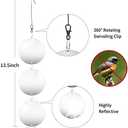 Hedoc Reflective Bird Scare Discs Set, 24PCS Large Double-Sided Bird Deterrents for Outside, Bird Reflectors to Keep Birds, Woodpeckers, Pigeons Away from House, Outdoor Garden, Patio and Yard