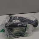 Double D Row Handle Cable Attachment for Weight Workout, Steel with Non-Slip Rubber Grip (Black)